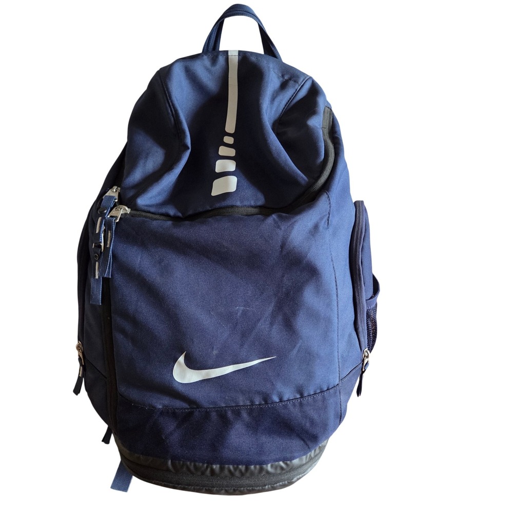 Nike Hoops Elite Pro Backpack Navy Blue Basketball Gym Shoe Compartment Laptop